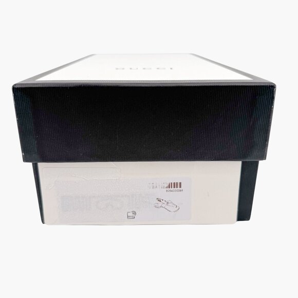 Gucci Jakarta GG T-Strap Flat Sandals Size 39.5 US 9.5 White Interlock Thong - Picture 14 of 14